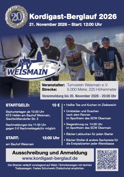 Flyer zum Kordigastberglauf 2026